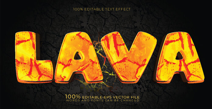 molten Lava Glowing Text Effect