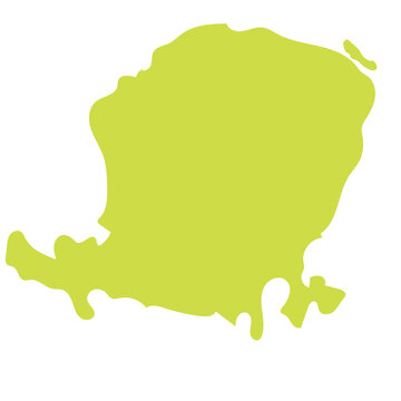 Bali island map vector with colorful travel geographic illustration style.