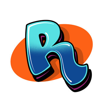 Graffiti letters alphabeth style mural street art buble trow up tagging wildstyle design emblem enamel pin initial name tag icon wallpapper