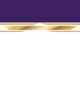 modern diploma certificate background template with purple gold geometric line