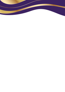elegant premium certificate background design with amethyst gold wavy line