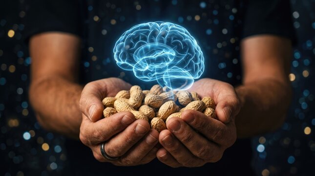 Nourishing the mind peanuts and brain health concept