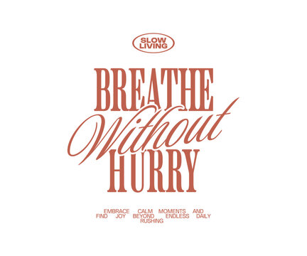Aesthetic Minimal Quote Typography for Graphic Tee, Urban Clothing Brand Print Design, Inspirational Vector Lettering