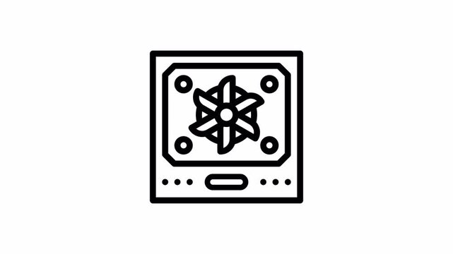 Air Vent minimalist stroke animation