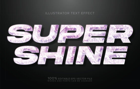 gradient pink chrome diamond style text effect