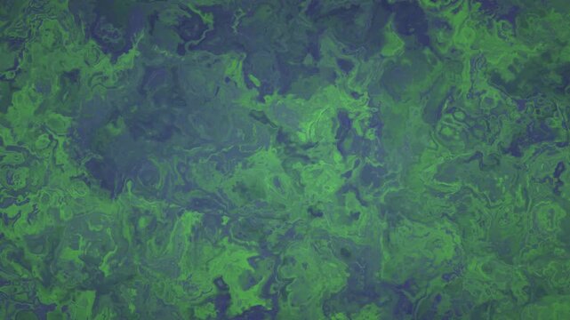 Abstract swirling texture in deep green and indigo hues