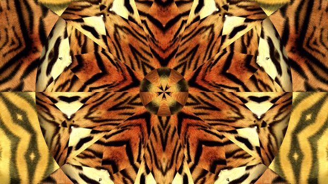 Tiger Fur Kaleidoscope