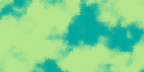 Stylish turquoise comic-inspired background with retro dotted texture. Professional pop art vector illustration for branding, advertising and creative design projects. EPS10.
