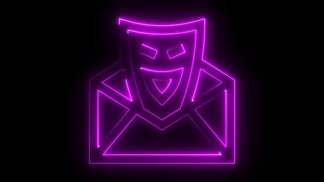 FAKE NEWS icon with neon on brick background fake, news, neon, icon, brick, background, sign,  