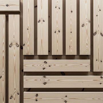 Warm Pine Planks: Natural Grain Texture Close-Up
