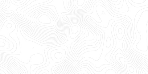 Obraz premium Minimalist abstract terrain map with contour line stripes and modern geometric layout on bright white background 
