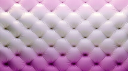 Obraz premium Light purple quilted leather upholstery background texture.