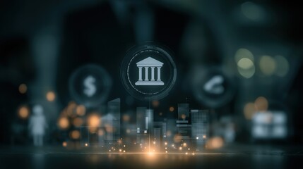 Fototapeta premium Bank branch ownership, consumer cash ecosystem, loans manager appointment, false bill detection, banking customer questionnaire, monthly bank summary, central bank branding.