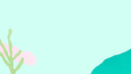 Obraz premium Blue desktop wallpaper, simple abstract design, ocean aesthetic