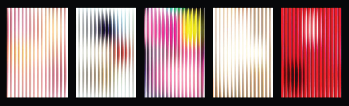 Abstract wave background with smooth gradient and artistic multi color vertical motion lines for modern technology concepts ripple