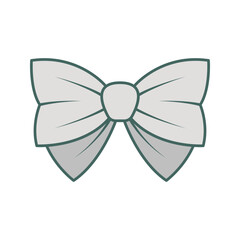 Fototapeta premium Grey Hair Ribbon Illustration for decoration
