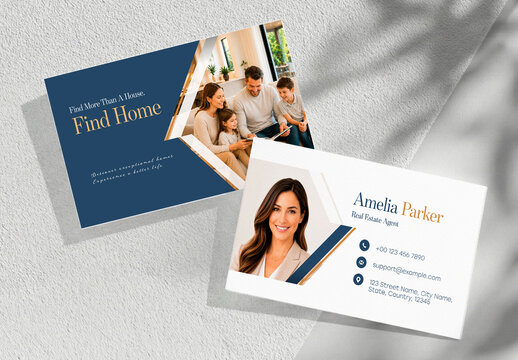 Modern Real Estate Business Card Template