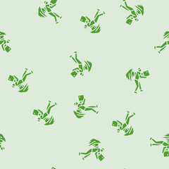 Fototapeta premium fly courier vector glyph seamless pattern fly courier sign illustration