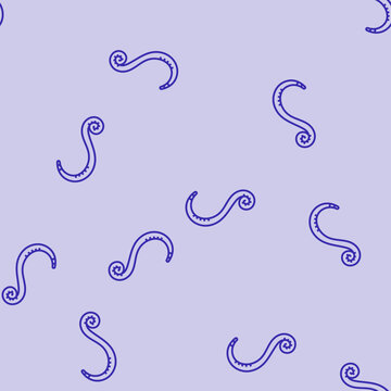 pinworm parasite vector line seamless pattern pinworm parasite sign illustration