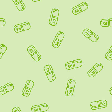 steroid pill capsule vector line seamless pattern steroid pill capsule sign illustration