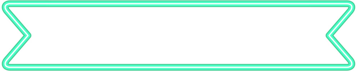 Fototapeta premium Mint Green Neon Label Frame