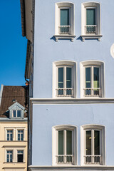 Obraz premium typical apartment house in austria