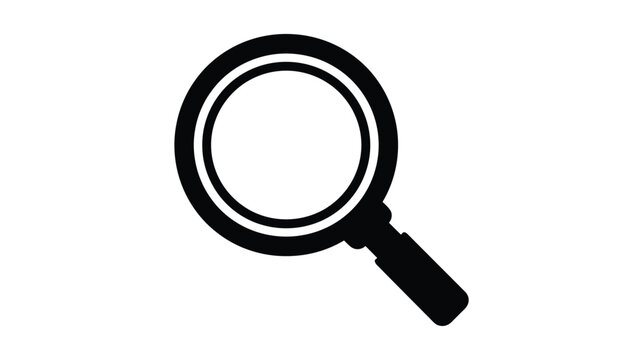 Magnifier icon vector design for search and zoom interface