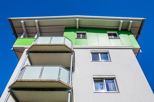 typical apartment house in austria