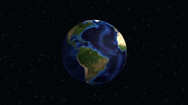 Satellite Zoom Animation to Cochabamba Bolivia with Geographic Data Overlay
