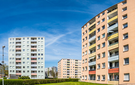 typical apartment house in austria