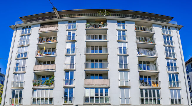 typical apartment house in austria