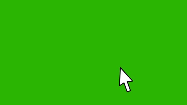 Mouse Click, animation of a computer pointer with a click. Full HD. 4K