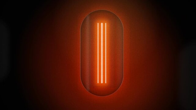 Valve Ignition: A macro 3D animation of retro vacuum tubes warming up with an orange filament glow and vintage film defects