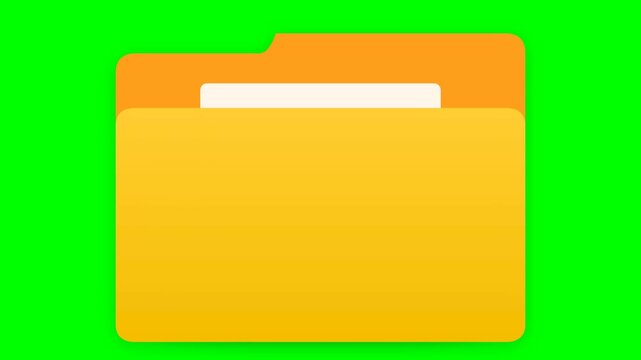 Folder Icon Visual Representation of Digital Storage and Organization Systems for Files and Documents