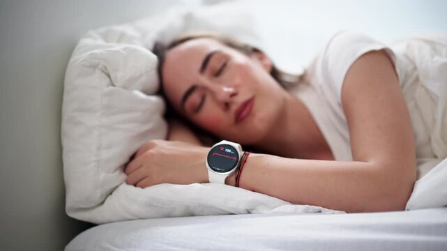 Person Uses Smartwatch To Track Heart Rate