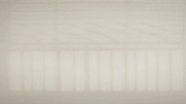 Luxury light overlay background soft beige wall texture minimal blur gradient interior with window blind shadow pattern creates calm atmosphere modern design elegant abstract copyspace for neutral