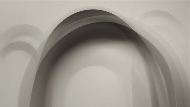 Luxury light overlay background curve arch minimal wall shadow abstract smooth soft wave modern design interior architecture elegant 3d render calm modern aesthetic texture creates contemporary space
