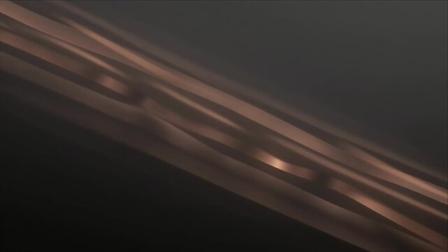 Luxury light overlay background with bronze wave line pattern and soft metallic glow creating elegant abstract texture and dreamy motion effect for modern minimal dark design and digital wallpaper