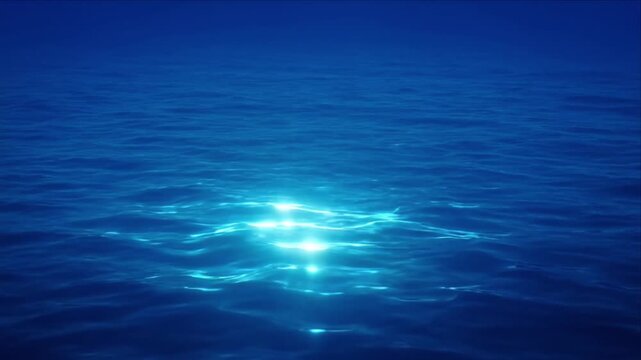 Luxury blue water light overlay background with calm ocean and sea surface texture gentle wave pattern glow for dreamy abstract seascape nature design and tranquil coastal meditation art