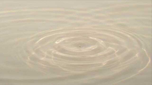 Luxury light overlay background ripple water wave minimal abstract calm meditative zen design texture reflection gradient soft beige serene circular ripple pattern for spa wellness meditation