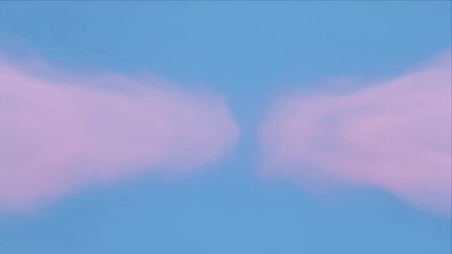 Soft pastel cloud pink mist blue background dreamy sky abstract luxury light overlay with soft pastel pink cloud border, minimal blue sky background airy atmosphere design, gentle abstract pastel