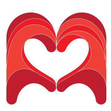 Modern Love Heart Monogram