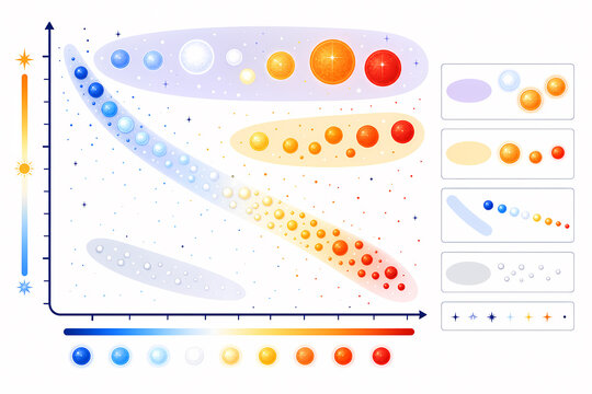 Hertzsprung Russell star classification illustration