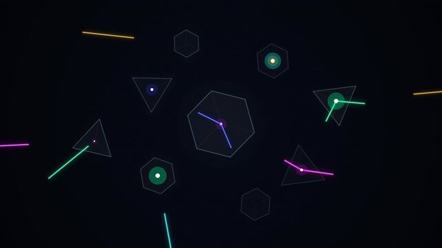 Photonic Liquid Processor: An ultra-modern motion graphic showcasing a photonic processor utilizing streams of liquid light to solve complex equations