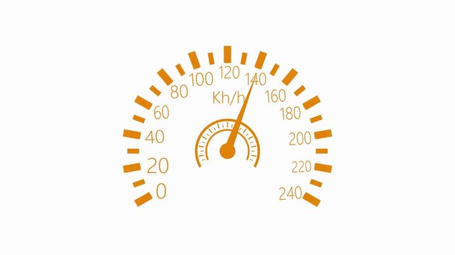 Needle speedometer minimal design animation