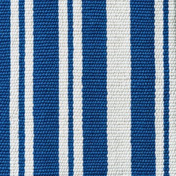 Blue and white striped fabric texture