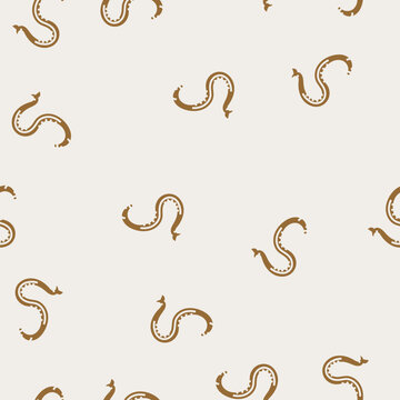 hookworm parasite vector glyph seamless pattern hookworm parasite sign illustration