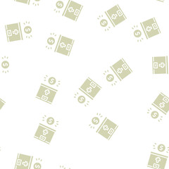 Obraz premium donation christianity vector glyph seamless pattern donation christianity sign illustration