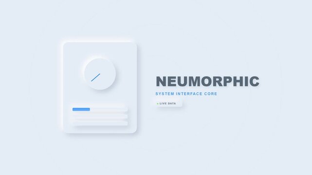 Neumorphic interface animation