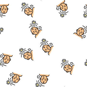 photic sneeze reflex vector seamless pattern photic sneeze reflex sign illustration
